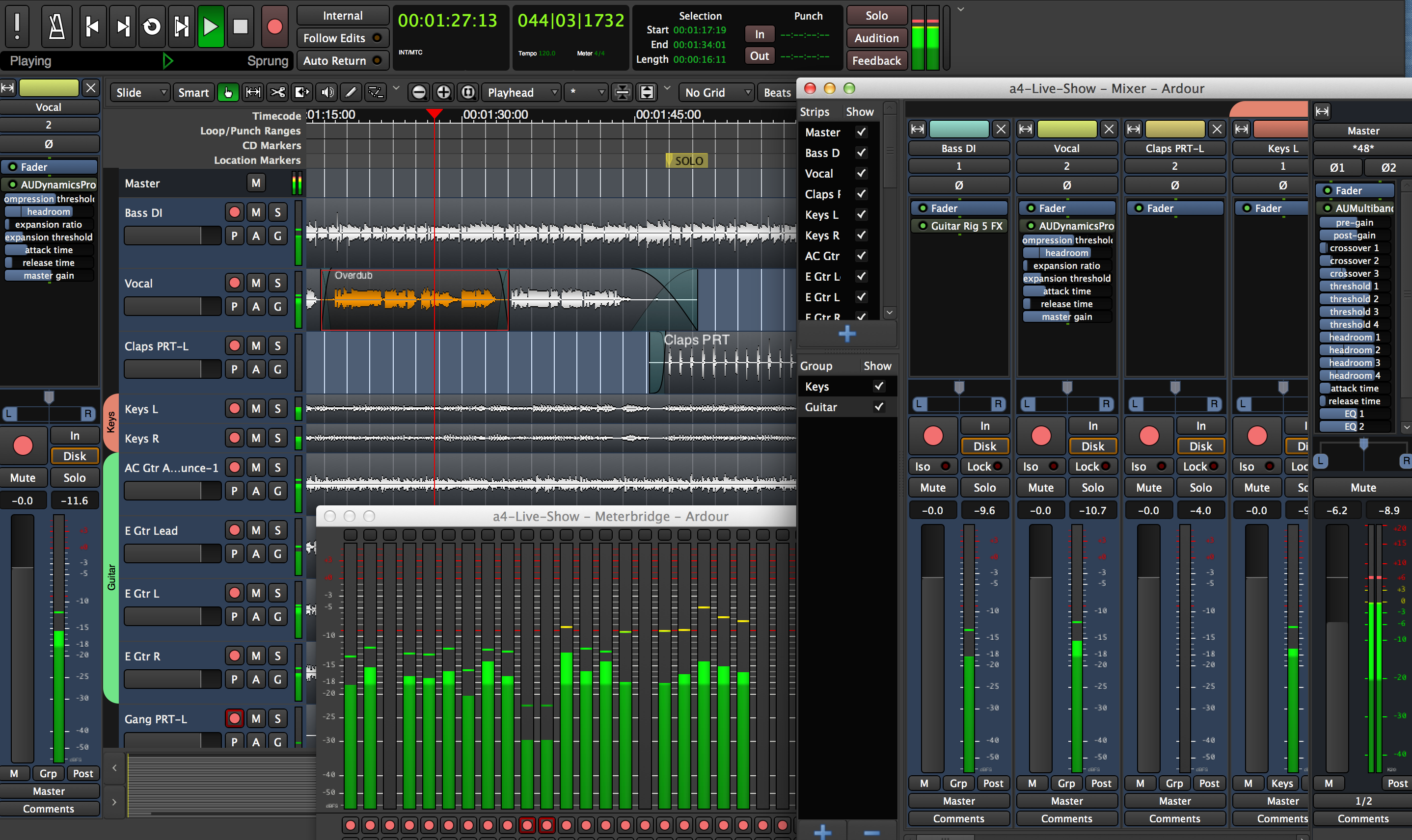 audio verification software interface
